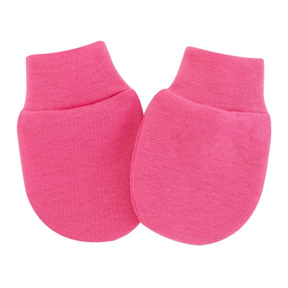 Qarigey Manoplas para bebés Sensación cómoda Fácil de usar Guantes para recién nacidos Accesorios para bebés Regalos de cumpleaños Rosa roja 20Conjunto