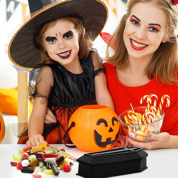 TINKSKY 16pcs Simulation Coffin Fake Model for  Decorations Decorative Props Black Plastic