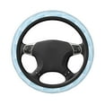 thumbnail image 3 of Disketp Blue Marble Elastic Microfiber Steering Wheel Cover for Truck,SUV,Cars,Universal 15 inch,Anti-Slip, 3 of 8