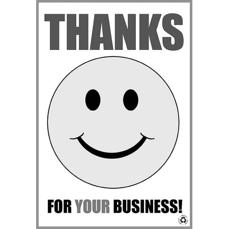 Dirt Catcher Mats Happy Smile Face Thanks For Your Business Black And White Disposable Paper Floor Mats No Dirt Foot Print For Commercia ()