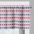thumbnail image 3 of Ambesonne Ethnic Window Valance, Pattern Triangles, 54" X 18", Pale Pink Dark Blue, 3 of 5