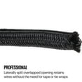 thumbnail image 5 of Braided Nylon Split Wire Loom Wrap, 1/8 Inch, 30 Foot Wire Sleeve, 5 of 9