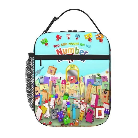 Numberblocks Reusable Lunch Box Portable Lunch Bag for Women Men Teen Work Office With Lunch Storage Bag