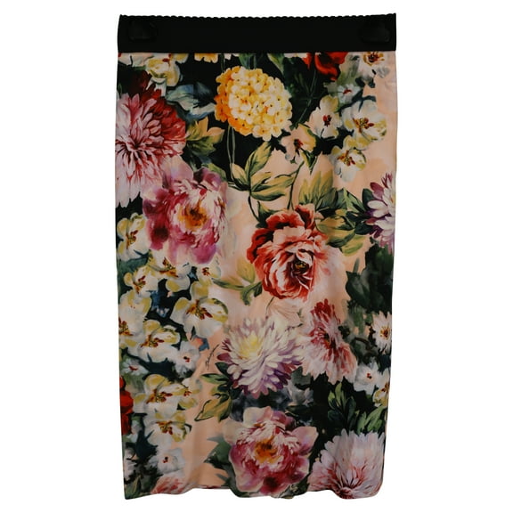 Pre-Owned Dolce & Gabbana Knee-Length Skirt in Floral Print Viscose