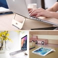 thumbnail image 5 of Fintie Aluminum Portable Laptop Stand for MacBook/iPad Pro/Samsung/RCA/Lenovo/Tablet/Notebook 9-17" Holder, 5 of 7