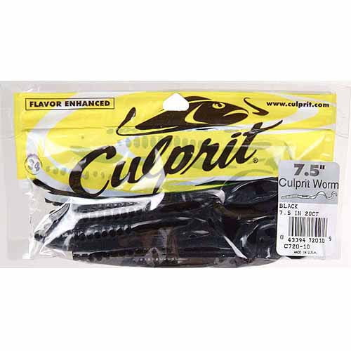 Culprit Original Worm 7.5", Black