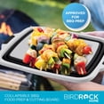 thumbnail image 4 of Recipiente plegable para preparar barbacoas BIRDROCK HOME con tabla de cortar, color negro, 4 of 7