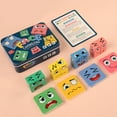 thumbnail image 4 of Wooden Changing Cube Expression Puzzle Game – 3D Pattern Matching Brain Teaser with Cards, Educational Toy for Developing Logic, Creativity And Social Play, 4 of 9