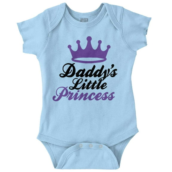 Daddy's Little Princess Girly Tiara Bodysuit Jumper Girls Infant Baby Brisco Brands 12M