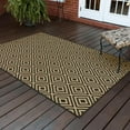 thumbnail image 3 of Oriental Weavers Marina Area Rug 2335K Outdoor Black Diamond Diagonals 2' 5" x 4' 5" Rectangle, 3 of 9