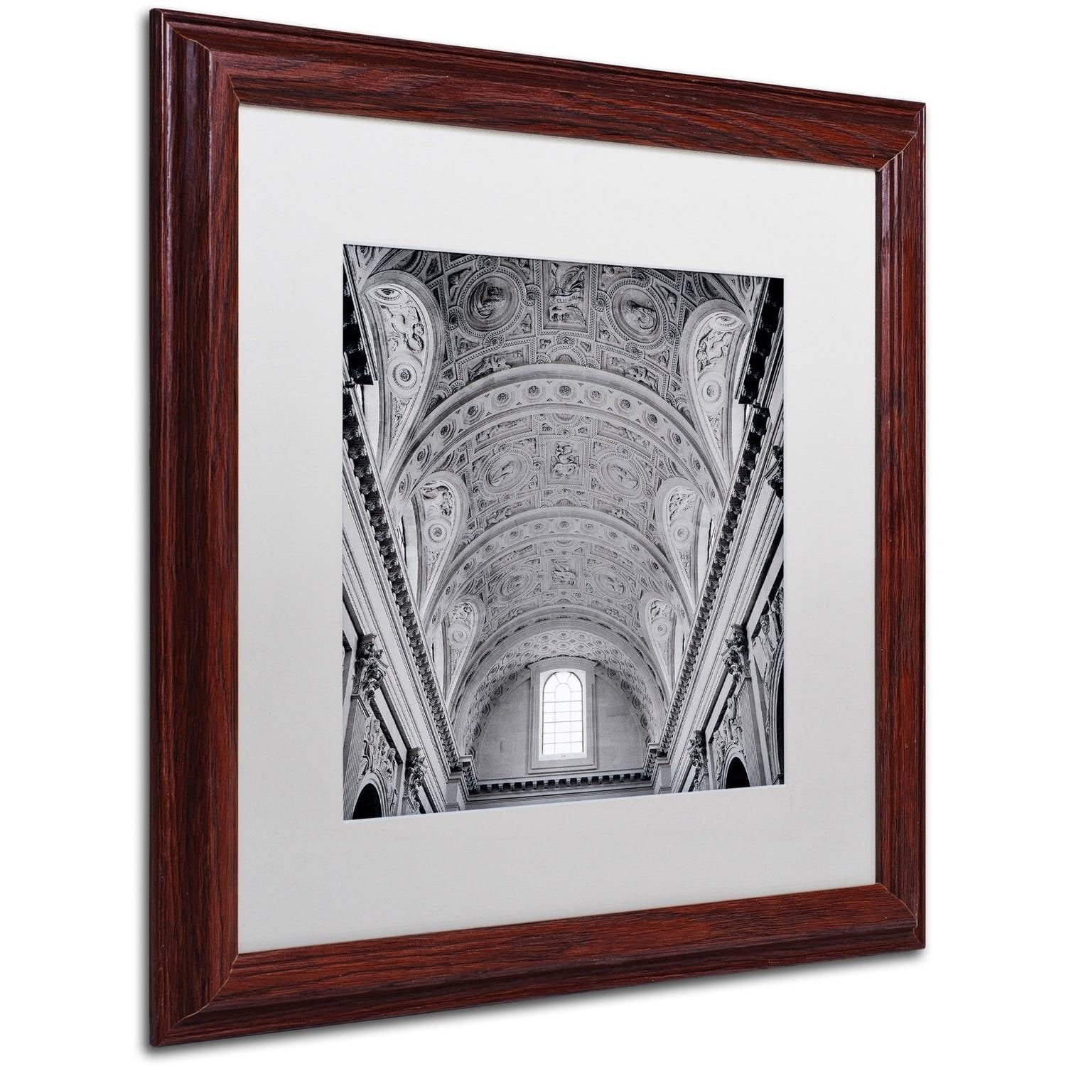Trademark Fine Art "Paris II" Canvas Art by Alan Blaustein, White Matte, Wood Frame