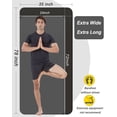 thumbnail image 3 of YR Thick Yoga Mat 15mm NBR 78"x35" Wide Exercise Workout Mats for Home Gym Floor Fitness Pad Black, 3 of 9