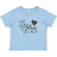 thumbnail image 3 of Inktastic Well Bless your Heart with Leopard Print Boys or Girls Baby T-Shirt, 3 of 5