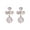 White, variant on Eosunjian 1 Pair Stud Earrings Dainty Elegant Temperament French Style Faux Pearl Opal Flower Women Drop Earrings Jewelry Accessories White