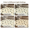 thumbnail image 7 of ODIKA 8'x10' Washable Area Rug Print Paws Scattered Prints Bones Track Themed Alfombra Para for Living Room, Under Sectional, Family , Durable, Non-Slip, 7 of 7