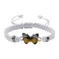 thumbnail image 1 of Pulseras para mujer, regalos para mujer, pulsera para enamorados, pulsera tejida a mano para San Valentín, joyería para novias, pulsera con dije de mariposa., 1 of 2