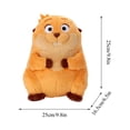 thumbnail image 2 of Cute Beaver Plush Toy, 25cm/9.8in Soft Stuffed Animal with High-Quality Plush Fabric and Eco-Friendly PP Cotton, Ideal Birthday & Christmas Gift for Friends, Family, B, 2 of 6