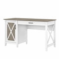 thumbnail image 1 of Pemberly Row Contemporary Wood Computer Desk with Storage in Gray, 1 of 9