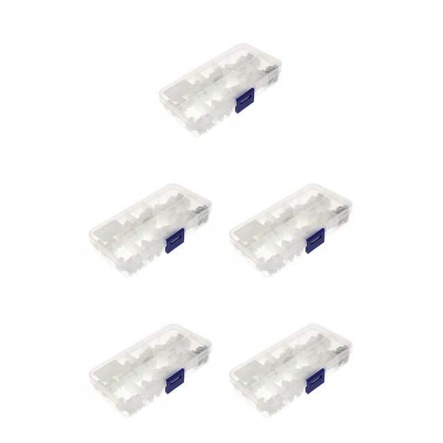 Tholdsy 1 caja de conector de base de pines, carcasa resistente al desgaste con aislamiento de plástico, kit de terminal portátil, cuerpo de aluminio, 230 Stück 5piezas
