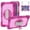 Pink+Rose, variant on Dteck Screen Protector Case for Samsung Galaxy Tab A9 Plus 11-inch (X210,X215,X216),Heavy Duty Rotating Stand Rugged Rubber Case Shockproof PC Cover with Adjustable Hand/Shoulder Strap,Black