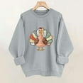 thumbnail image 5 of Thankful Sweatshirt for Womens Funny Turkey Graphic Sweatshirts for Thanksgiving Day Oversized Crewneck Pullover Tops Grateful And Blessed Drop Shoulder Long Sleeve Shirts Fashion Casual Outfits, 5 of 6