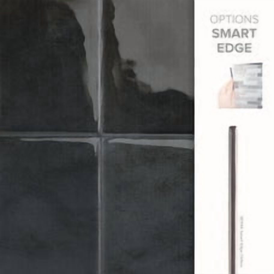 Smart Tiles Peel and Stick Backsplash, 5 Adhesive Tiles, Zellige Black, 9"x9"
