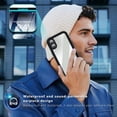 thumbnail image 3 of Allytech iPhone 16 Waterproof Case, With Build in Screen Protector IP68 Waterproof Full Body Protective Wireless Charging Anti-Scratch Dustproof Phone Case for Apple iPhone 16, Blue, 3 of 11