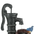 thumbnail image 5 of Resin Farmhouse Barrel and Water Pump Outdoor Fountain, 5 of 9