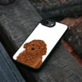 thumbnail image 4 of WIRESTER Shockproof Soft Rubber Cover Case for Apple iPhone 16e 6.1" 2025, Brown Toy Poodle Dog, 4 of 5