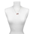 thumbnail image 3 of Delight Jewelry Silvertone Small Red Paw Red Lucky Ladybug Necklace and Dangle Earrings Set, 3 of 6