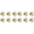 thumbnail image 1 of Gold Bee Napkin Rings, Set of 12 Daisy Sunflower Buckle HoldersElegant Table Decor for Dinning Banmo, 1 of 5