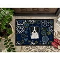 thumbnail image 3 of Carolines Treasures BB5092MAT 18 x 27 in. Blue Flowers Border Collie Indoor or Outdoor Mat, 3 of 4