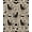 Beige Black, Pattern 2, variant on ODIKA Witchy Bordered Repeating Gothic Border Goth Halloween Spooky Playful Expressive Non-Slip Chair-Friendly for Dining Room, Large Office, Lounge