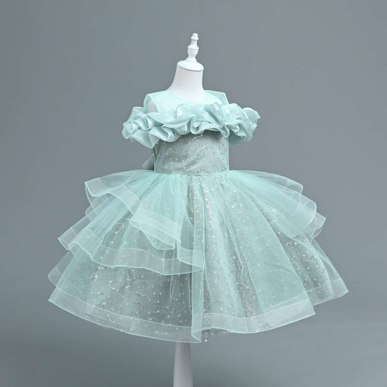 Girls Dress Wedding Party Tulle Princess Pageant Ball Gown Toddler Formal  Dresses - Walmart.com