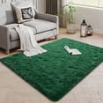 thumbnail image 4 of Janvonne Area Rugs for Doorway,3x5ft Non Skid Shaggy Carpets for Entrance hall, Entrance, Home Decor Aesthetics,Dark Green, 4 of 8