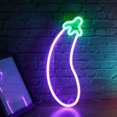 thumbnail image 4 of Letrero de berenjena LED Yuyangstore lámpara de pared decorativa USB para decoración de fondo de cumpleaños, 4 of 8