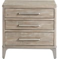 thumbnail image 2 of Riverside Furniture Intrigue Bois Table de Chevet 3 Tiroirs en Brun Noisetier, 2 of 6