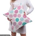 thumbnail image 5 of Ambesonne Polka Dot Fabric by the Yard Upholstery, Pastel Circles Pattern, 10 Yards, Soft Pink and Dark Seafoam, 5 of 5