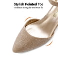 thumbnail image 3 of DREAM PAIRS ANNEE Pointed Toe Low Chunky Heels Pump Shoes, 3 of 7