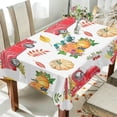 thumbnail image 4 of 60"x60" Thanksgiving Pumpkin Tablecloth, Waterproof Washable Polyester Square Table Cover, Durable Tablecloth for Kitchen Dining Table Party Decor, 4 of 7