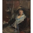 thumbnail image 3 of Jules Bastien-Lepage 12x14 Black Modern Framed Museum Art Print Titled - Marie Samary of the Odeon Theater (C. 1881), 3 of 5