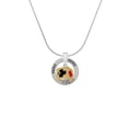 thumbnail image 2 of Delight Jewelry Goldtone Card Suits Square Spinner Hero Ring Charm Necklace, 18", 2 of 4
