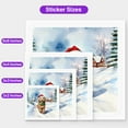 thumbnail image 5 of Hello Winter Goldendoodle Frosty Morning Walk Welcome Snowy Christmas Vinyl Sticker Doodle Dog Lover Gifts Idea Waterproof Decal Art Decor - 02018, 5 of 5