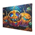 thumbnail image 2 of 8x12 inch Frameless Canvas Painting Fantasy Pumpkin Head,Apartment Bathroom,Lounge,Man Cave,Cafes Wall Decor Art Oil Paintings Canvas,Retro Pumpkin Head Funny Decoration Poster Prints Gifts, 2 of 6