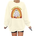 thumbnail image 6 of 2025 New Women's Tops Sweatshirt Halloween Pumpkin Long Sleeve Pullover Sweatshirt, 6 of 7