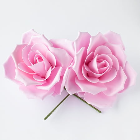 flower pink 3d backdrop premade foam rose pack decor