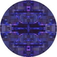 thumbnail image 1 of Ahgly Company Indoor Round Patterned Purple Amethyst Purple Area Rugs, 8' Round, 1 of 6