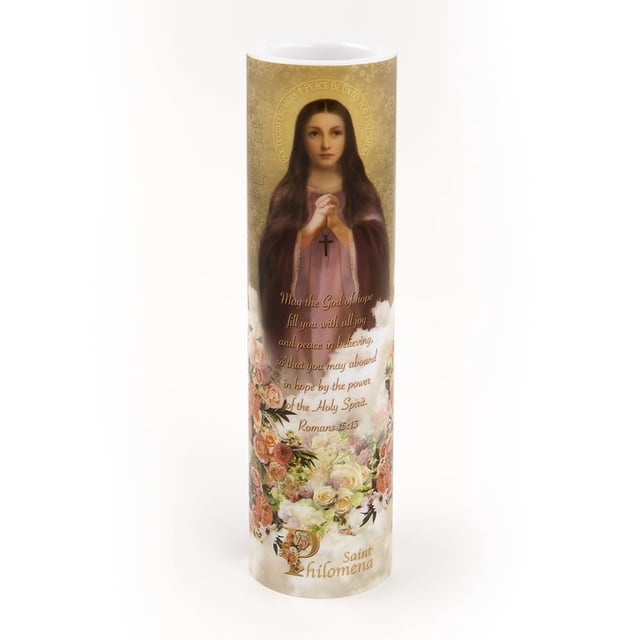 Vela devocional LED sin llama THE SAINTS COLLECTION St