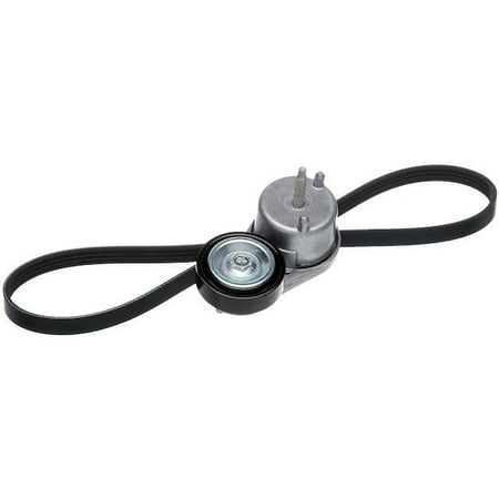 Air Conditioning Serpentine Belt Drive Component Kit - Compatible with 2001 - 2006 Chevy Silverado 2500 HD 8.1L V8 GAS 2002 2003 2004 2005