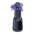 thumbnail image 2 of Northlight 7” Tall Ridged Metallic Navy Blue Ceramic Pillar Candle Holder, 2 of 2